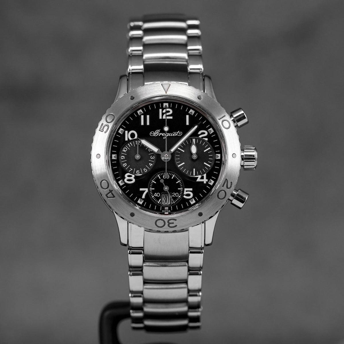 TYPE XX TRANSATLANTIQUE CHRONOGRAPH BLACK DIAL (WATCH ONLY)