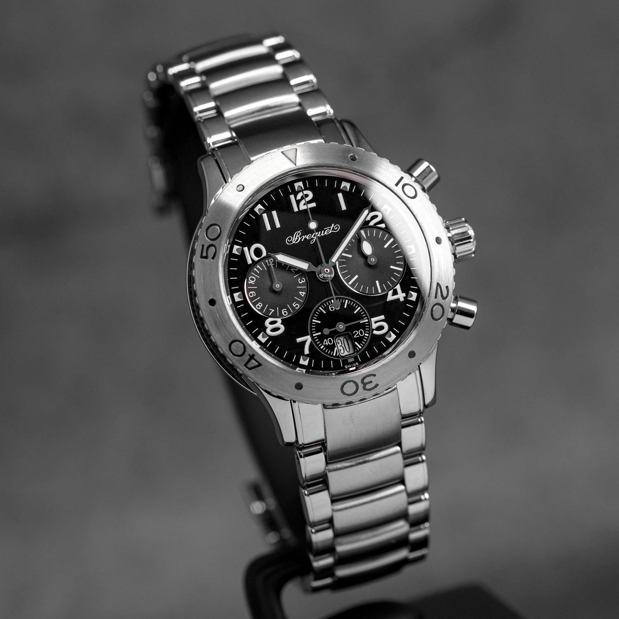 TYPE XX TRANSATLANTIQUE CHRONOGRAPH BLACK DIAL (WATCH ONLY)