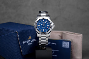 harga breitling avenger 43 blue
