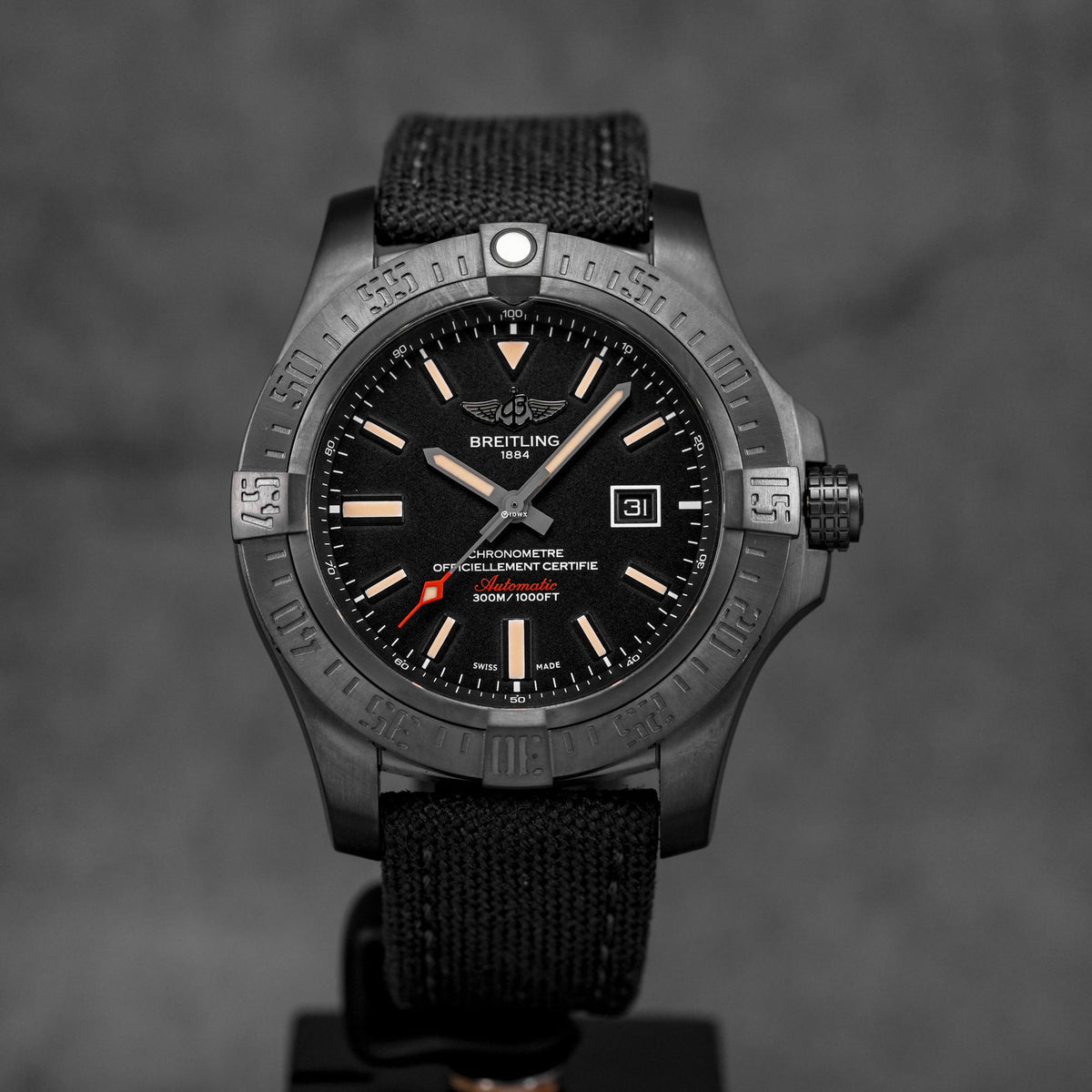 harga breitling avenger black bird black
