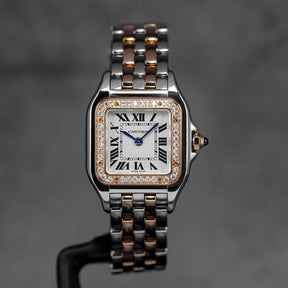 PANTHÈRE S TWOTONE ROSEGOLD SILVER DIAL DIAMOND BEZEL (2022)