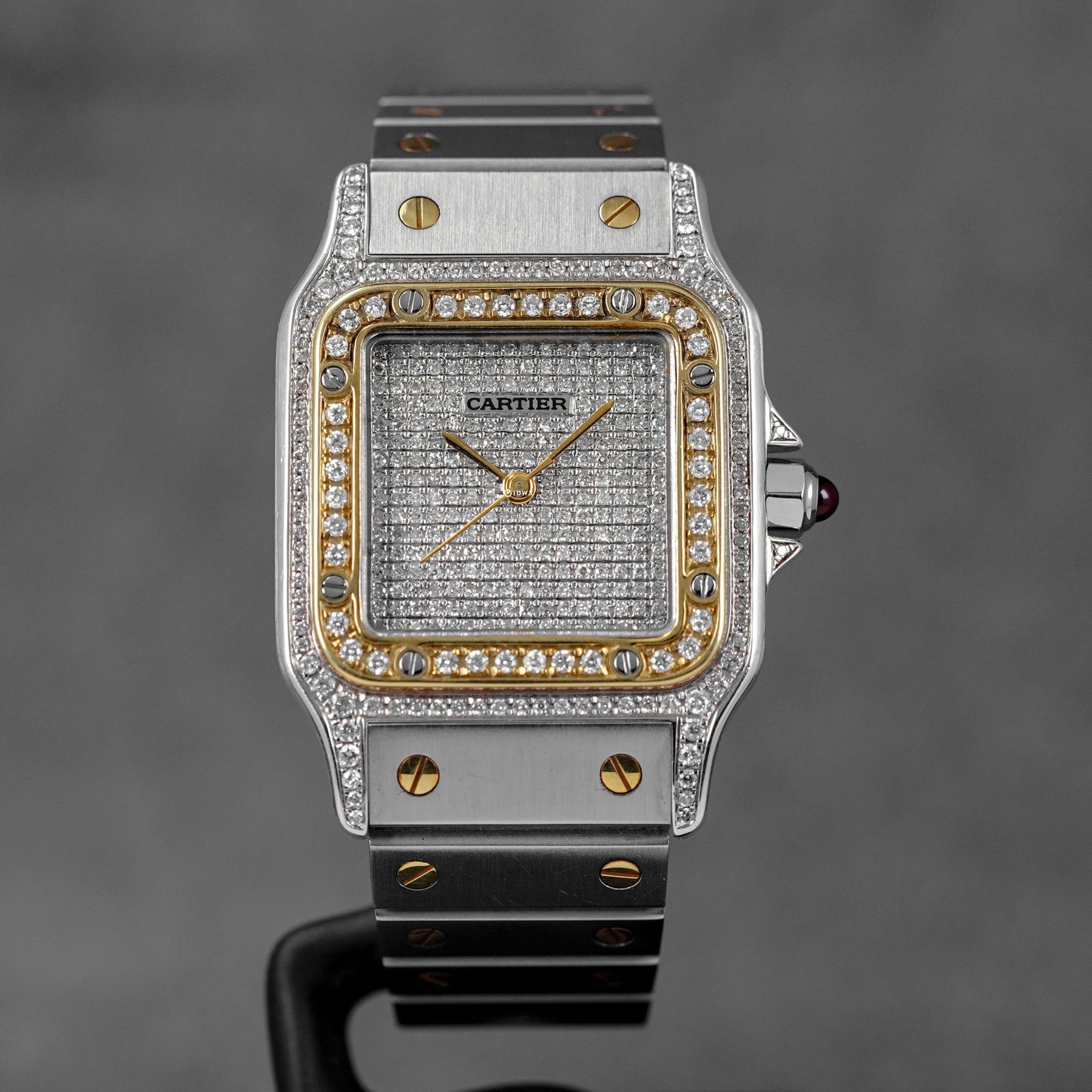 harga cartier santos ac 23.80 custom diamond