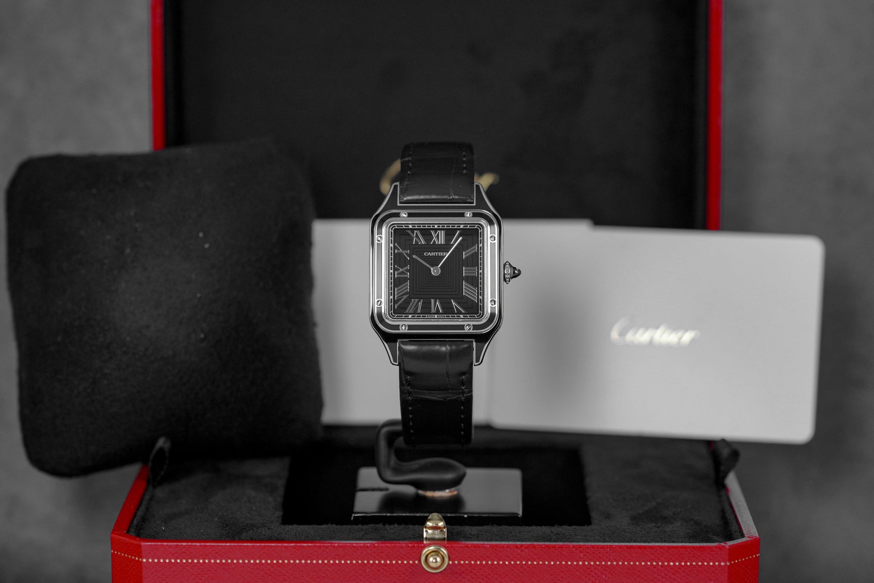 CARTIER SANTOS DUMONT L BLACK LACQUER DIAL (2026) - OMNILUXE