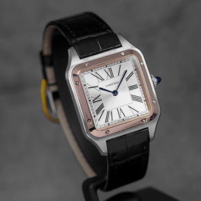 SANTOS DUMONT L TWOTONE ROSEGOLD SILVER DIAL (2023)