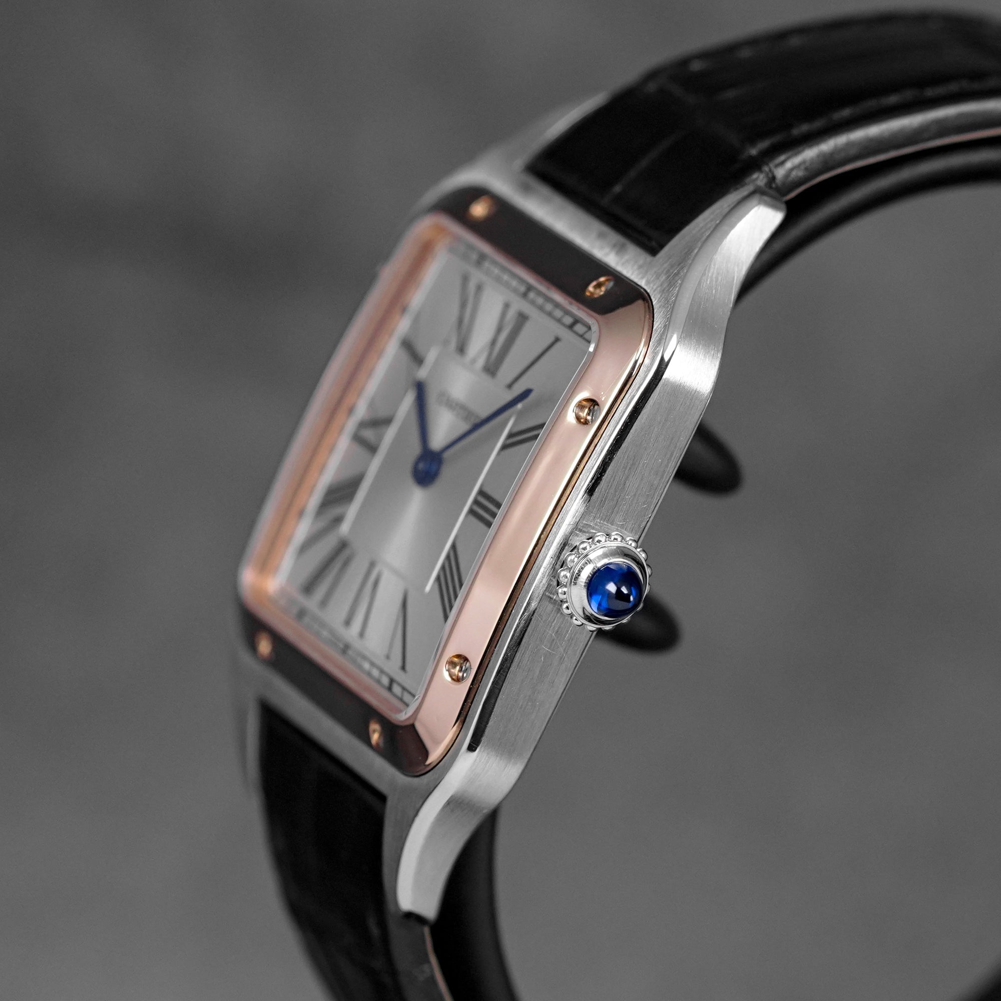 SANTOS DUMONT L TWOTONE ROSEGOLD SILVER DIAL (2023)
