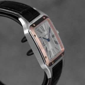 SANTOS DUMONT L TWOTONE ROSEGOLD SILVER DIAL (2023)