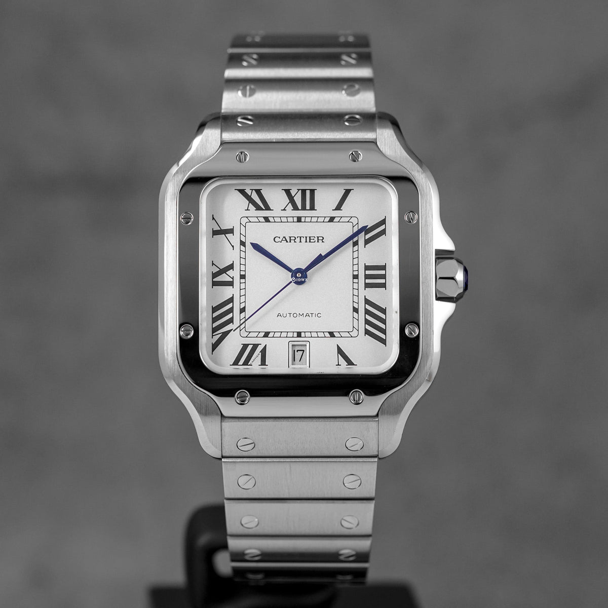 harga cartier santos l silver