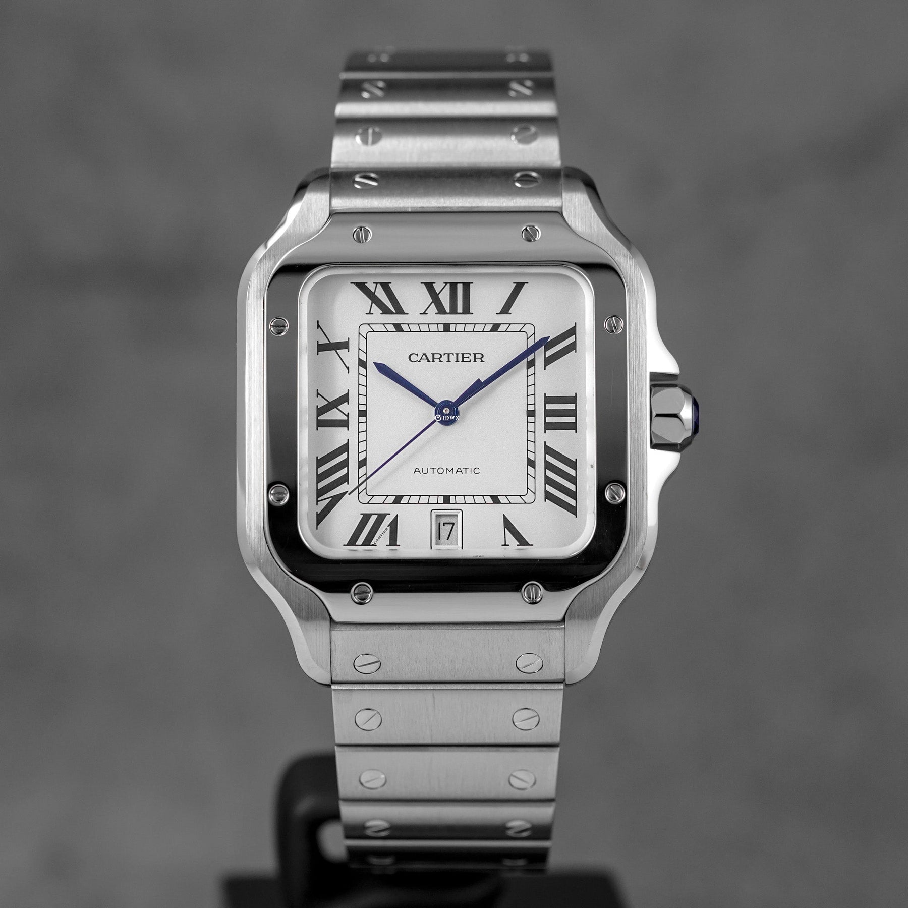 harga cartier santos l silver