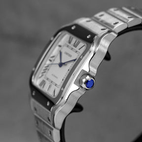 harga cartier santos l silver