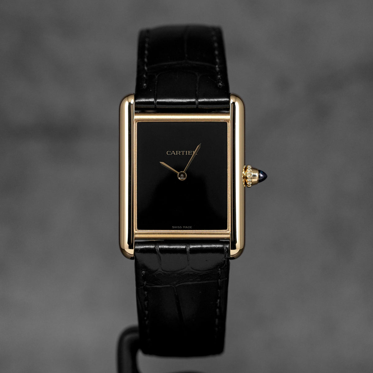 harga cartier tank louis m yellowgold black