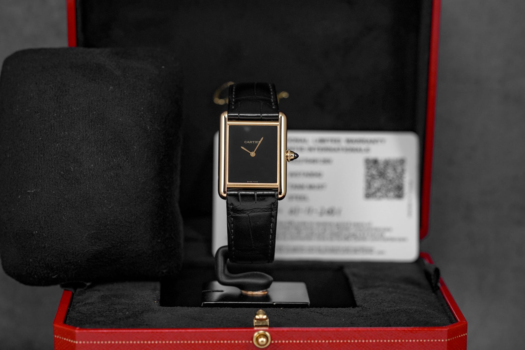 harga cartier tank louis m yellowgold black