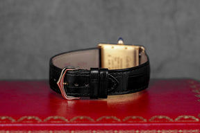 harga cartier tank louis m yellowgold black
