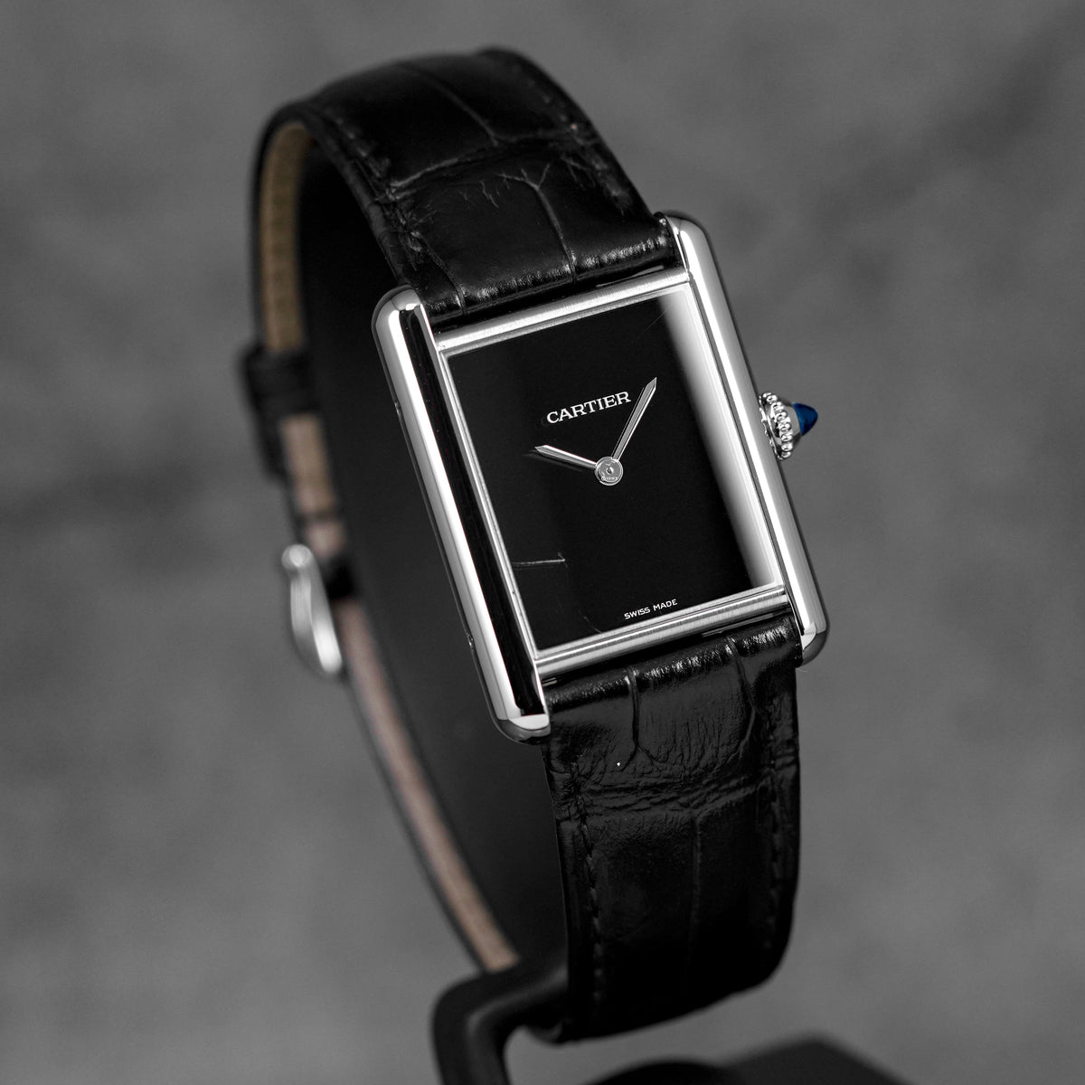 harga cartier tank must l black