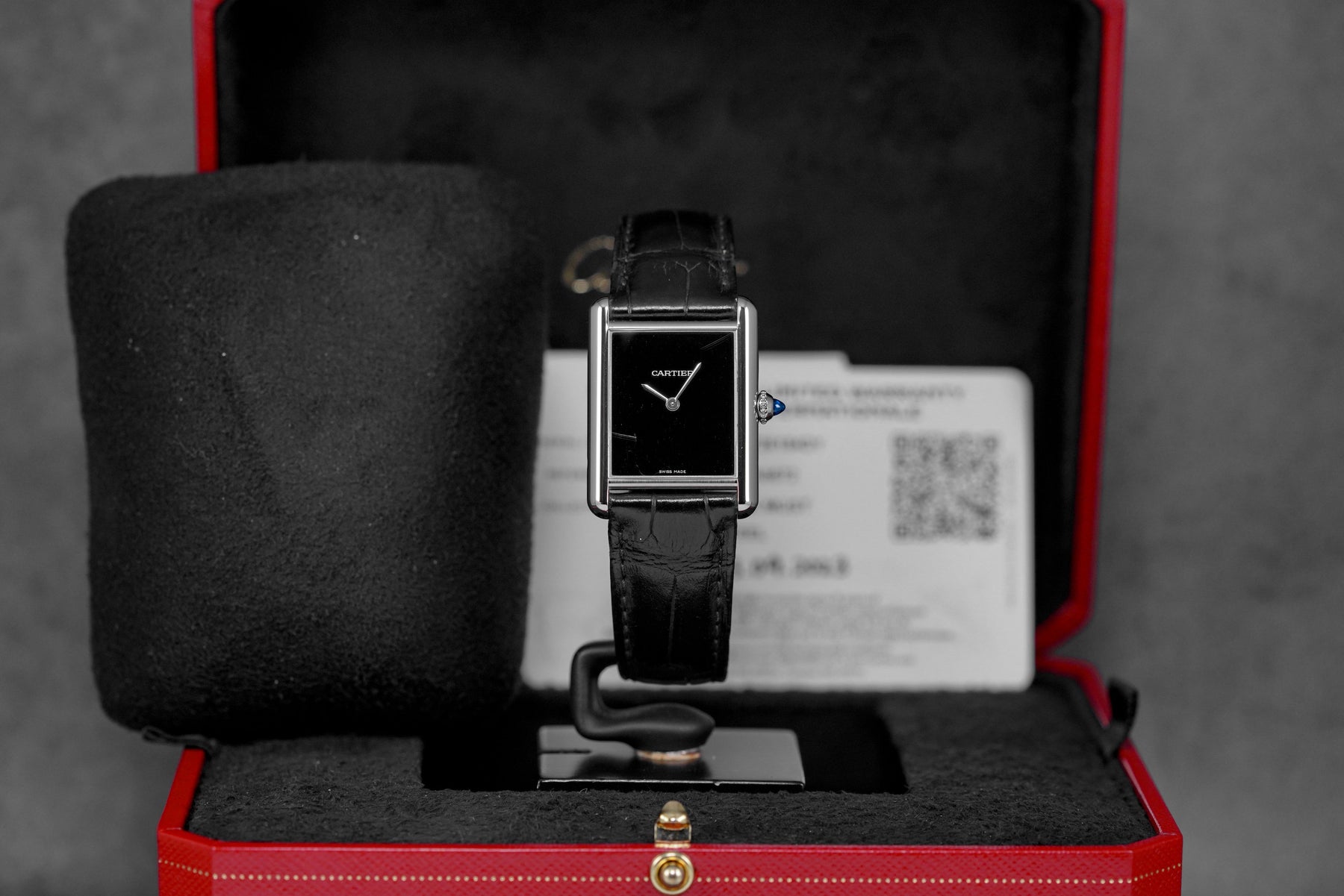 harga cartier tank must l black
