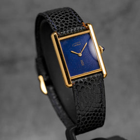 harga cartier tank must vermeil lapis lazuli