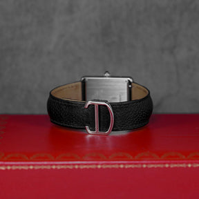 TANK SOLO L SILVER DIAL LEATHER STRAP (2018)