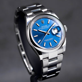 Rolex Datejust Domed Bezel Blue