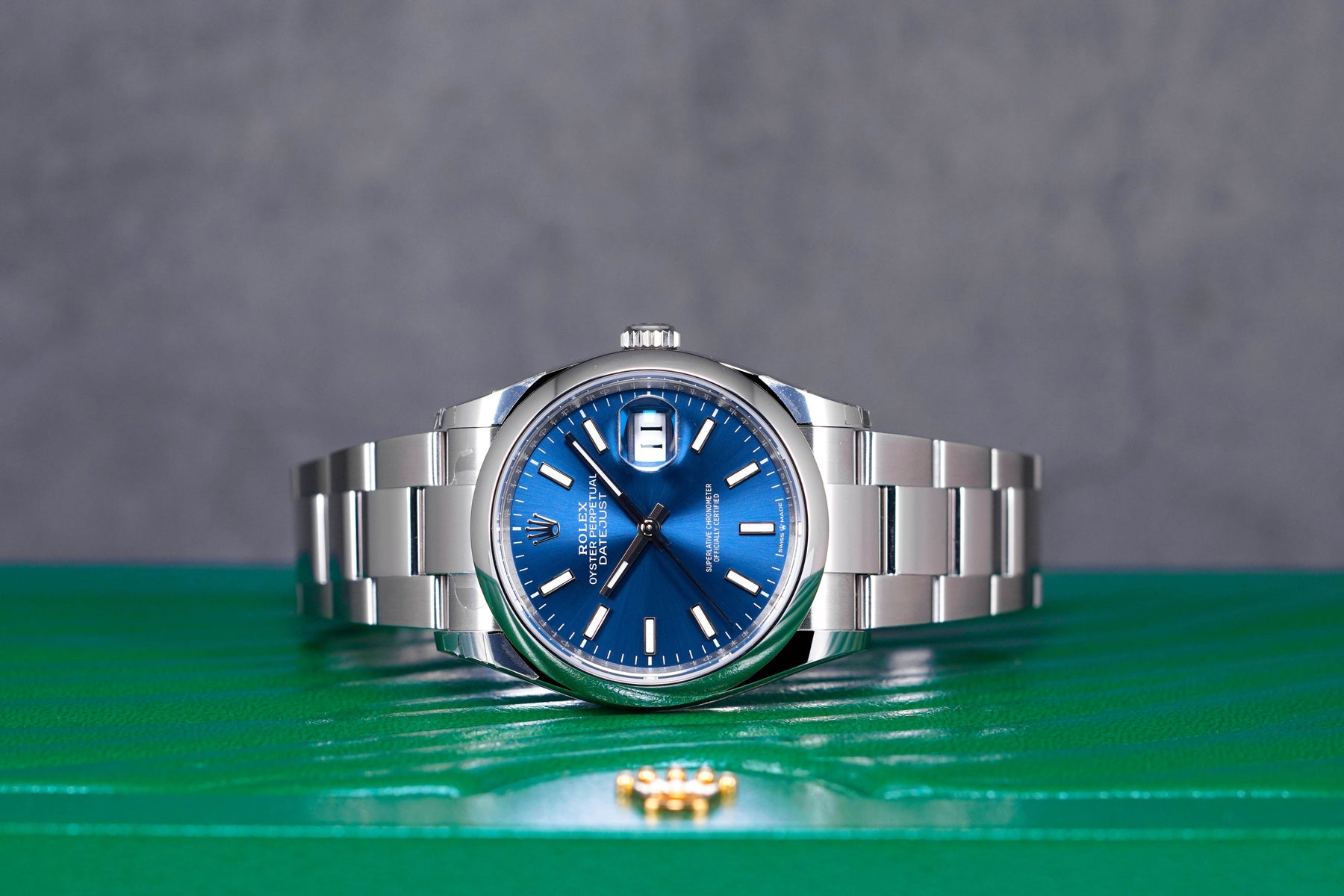 Rolex Datejust Domed Bezel Blue