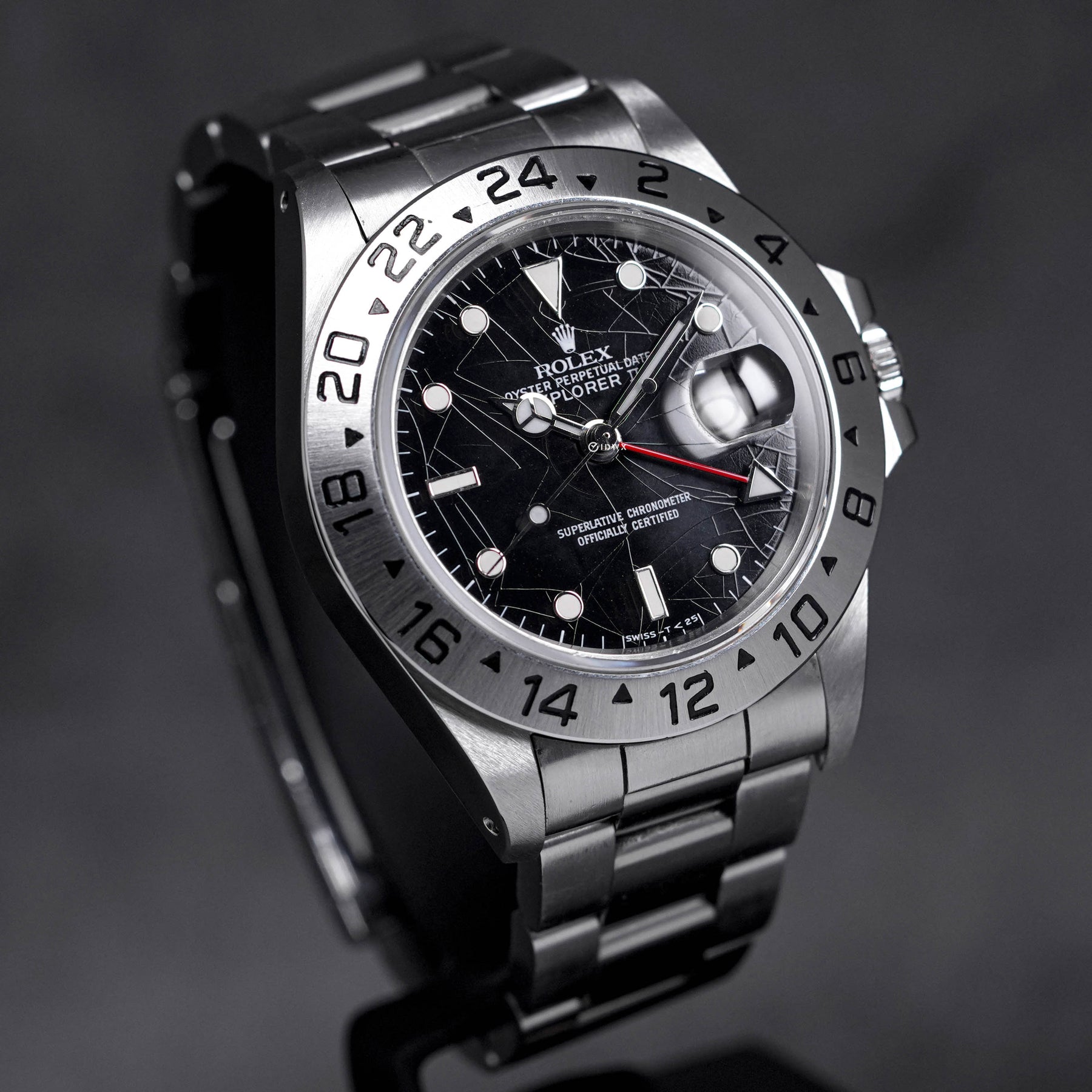 Rolex Explorer 16550 Spider Crack