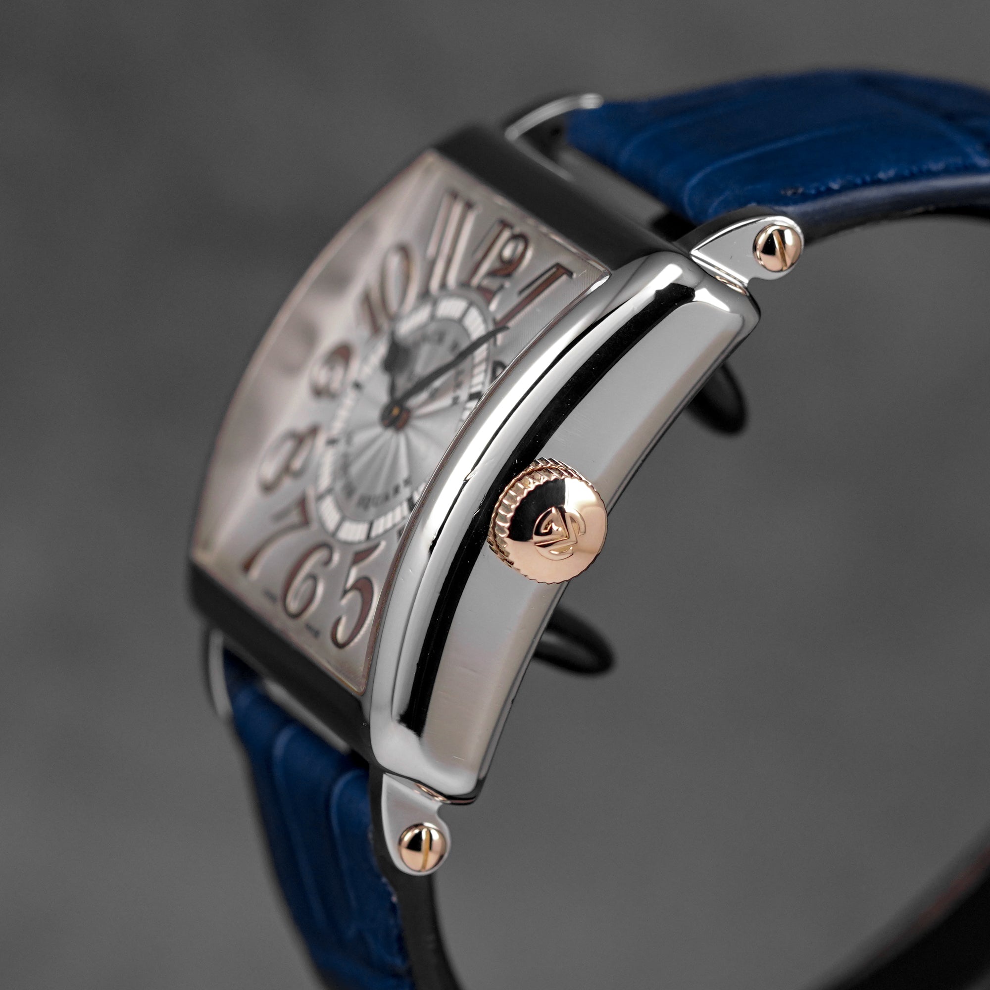 MASTER SQUARE TWOTONE ROSEGOLD SILVER DIAL (WATCH ONLY)