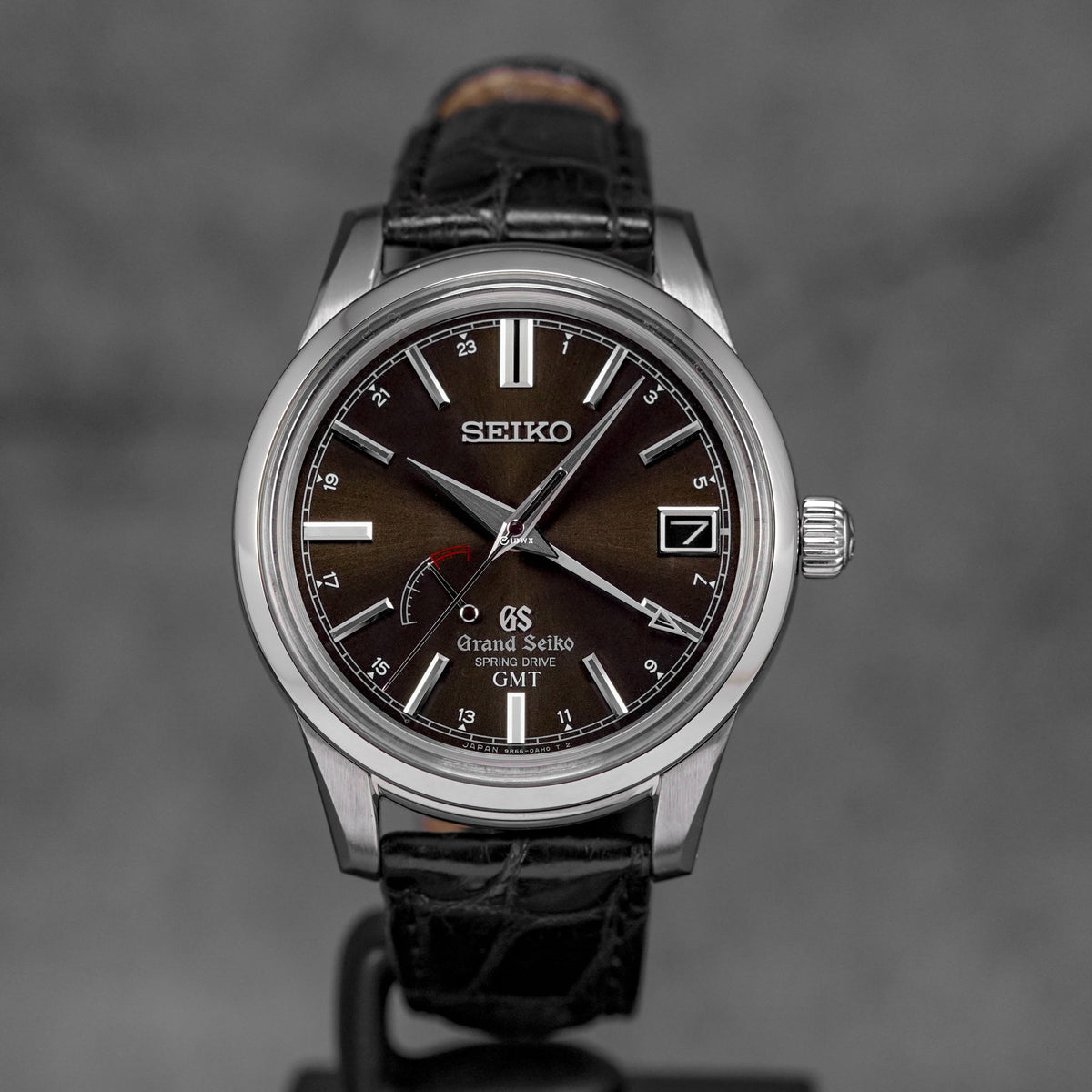harga grand seiko elegance collection spring drive gmt brown