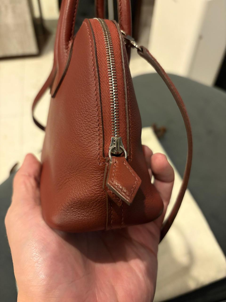 MINI BOLIDE 1923 HANDBAG ROUGE H BAG WITH PALLADIUM