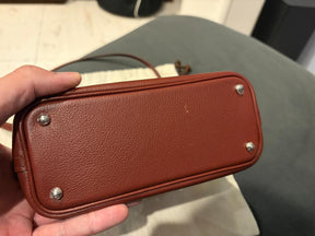 MINI BOLIDE 1923 HANDBAG ROUGE H BAG WITH PALLADIUM