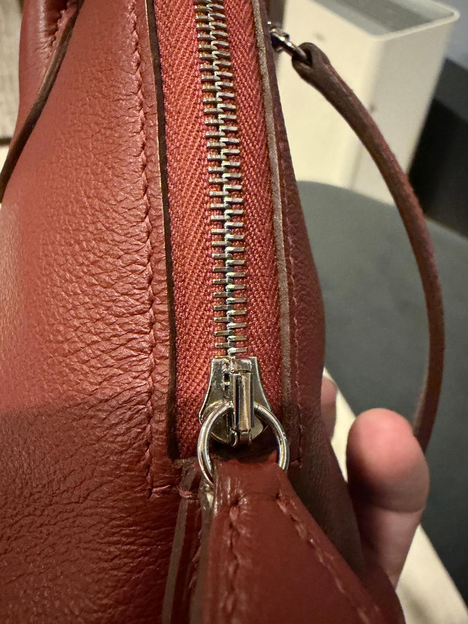 MINI BOLIDE 1923 HANDBAG ROUGE H BAG WITH PALLADIUM