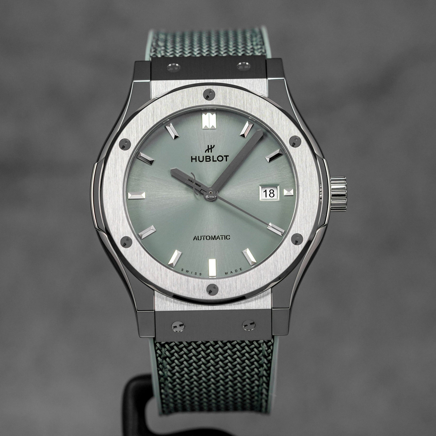 harga hublot classic fusion 42 titanium sage green terbaru
