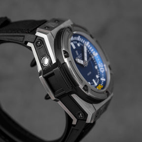 KING POWER 48MM OCEANOGRAPH DIVER 4000 'LUCERNE PHILIPPINES' 30TH ANNIVERSARY 2012 TITANIUM BLUE DIAL LIMITED EDITION (WATCH & BOX)