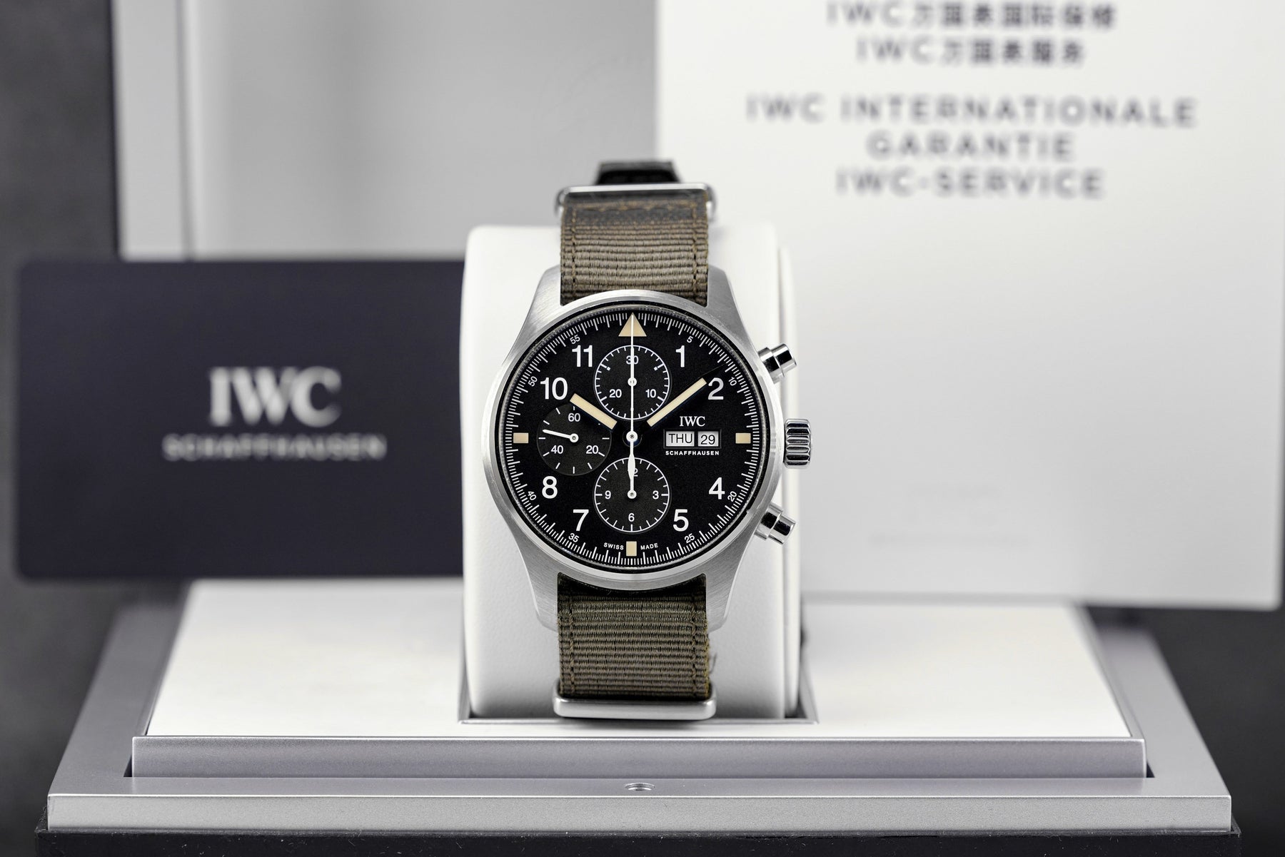 harga iwc pilot chrono 43 black