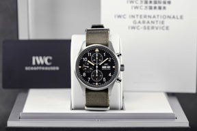 harga iwc pilot chrono 43 black