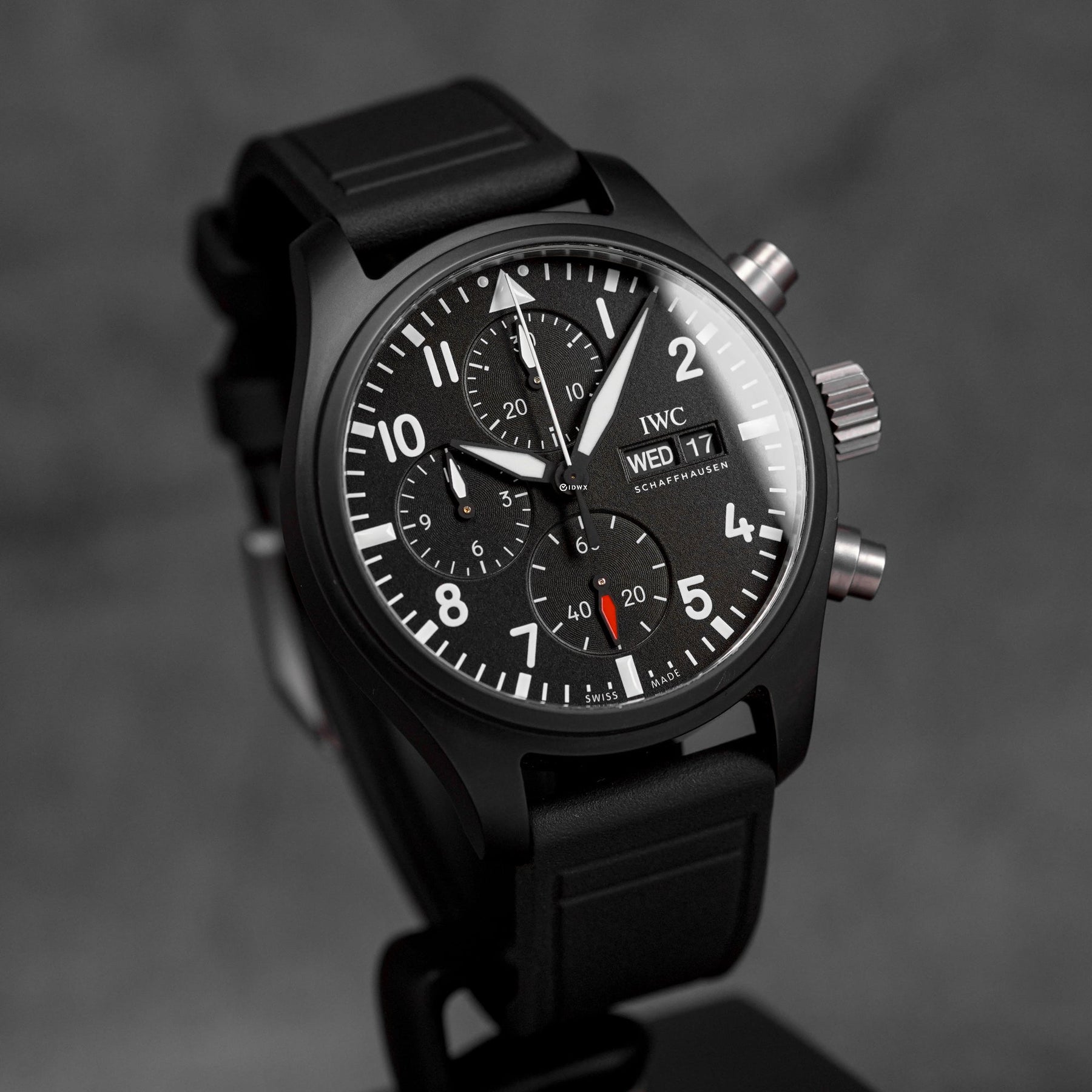 harga iwc pilot chronograph top gun black ceramic