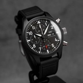 harga iwc pilot chronograph top gun black ceramic