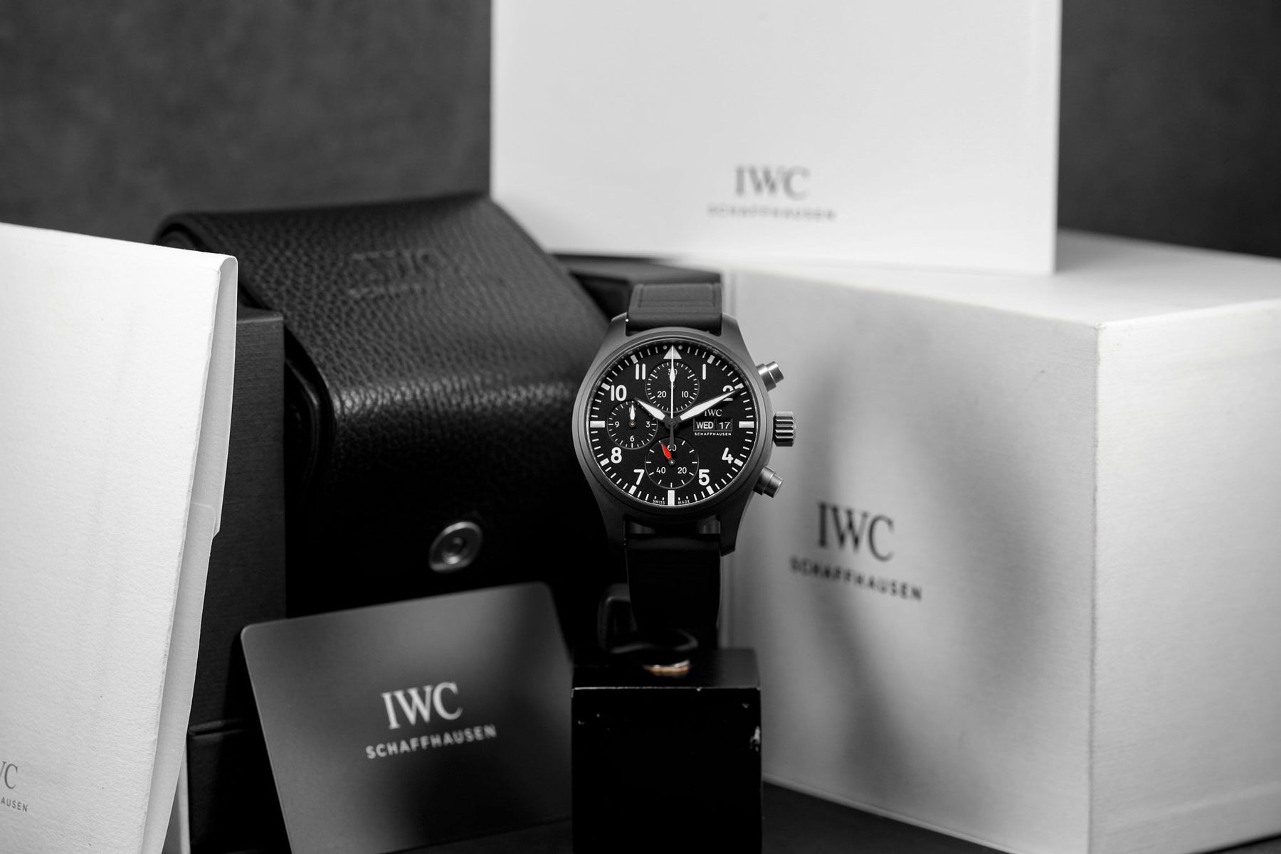harga iwc pilot chronograph top gun black ceramic