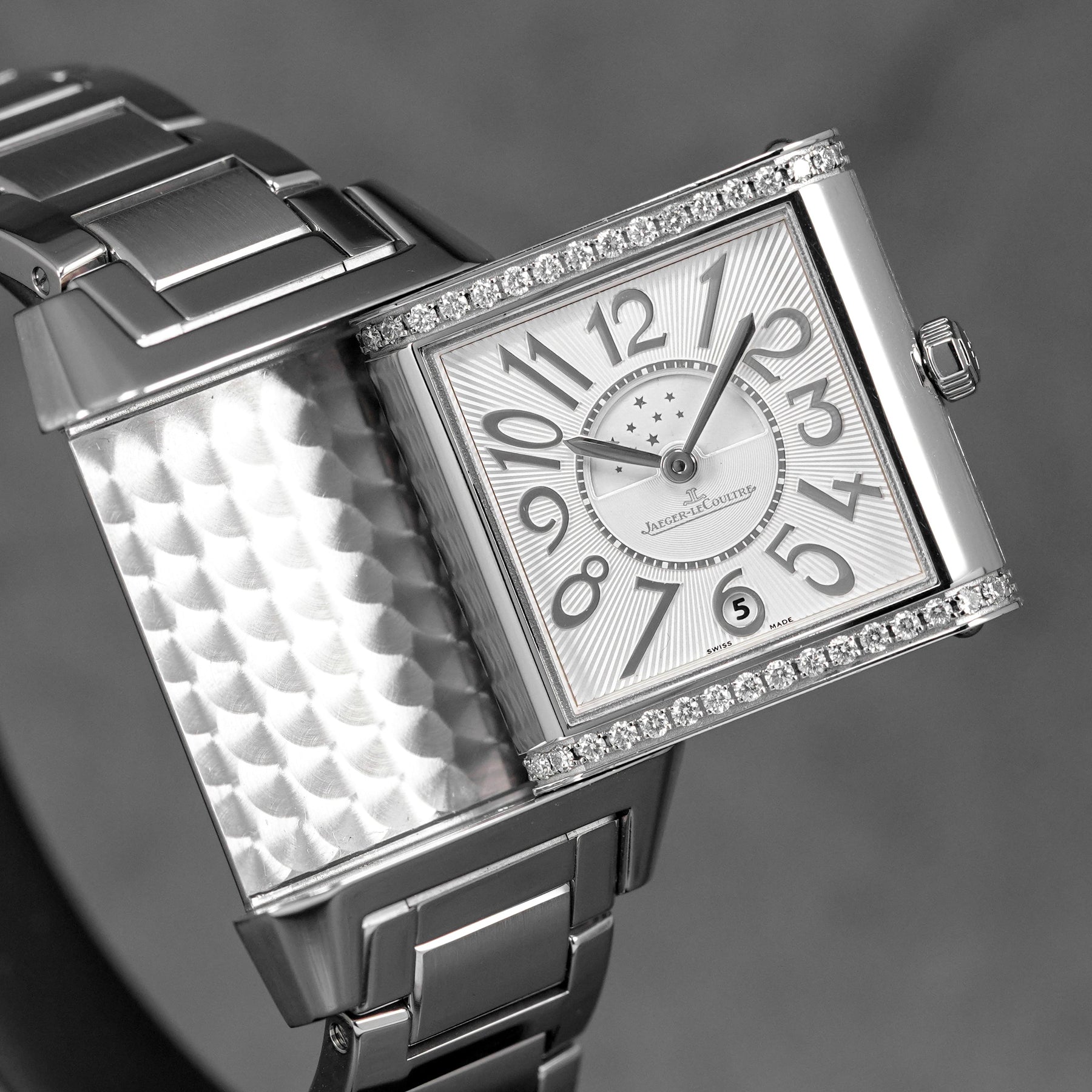 REVERSO SQUADRA DUETTO MOONPHASE DIAMOND BEZEL (WATCH ONLY)
