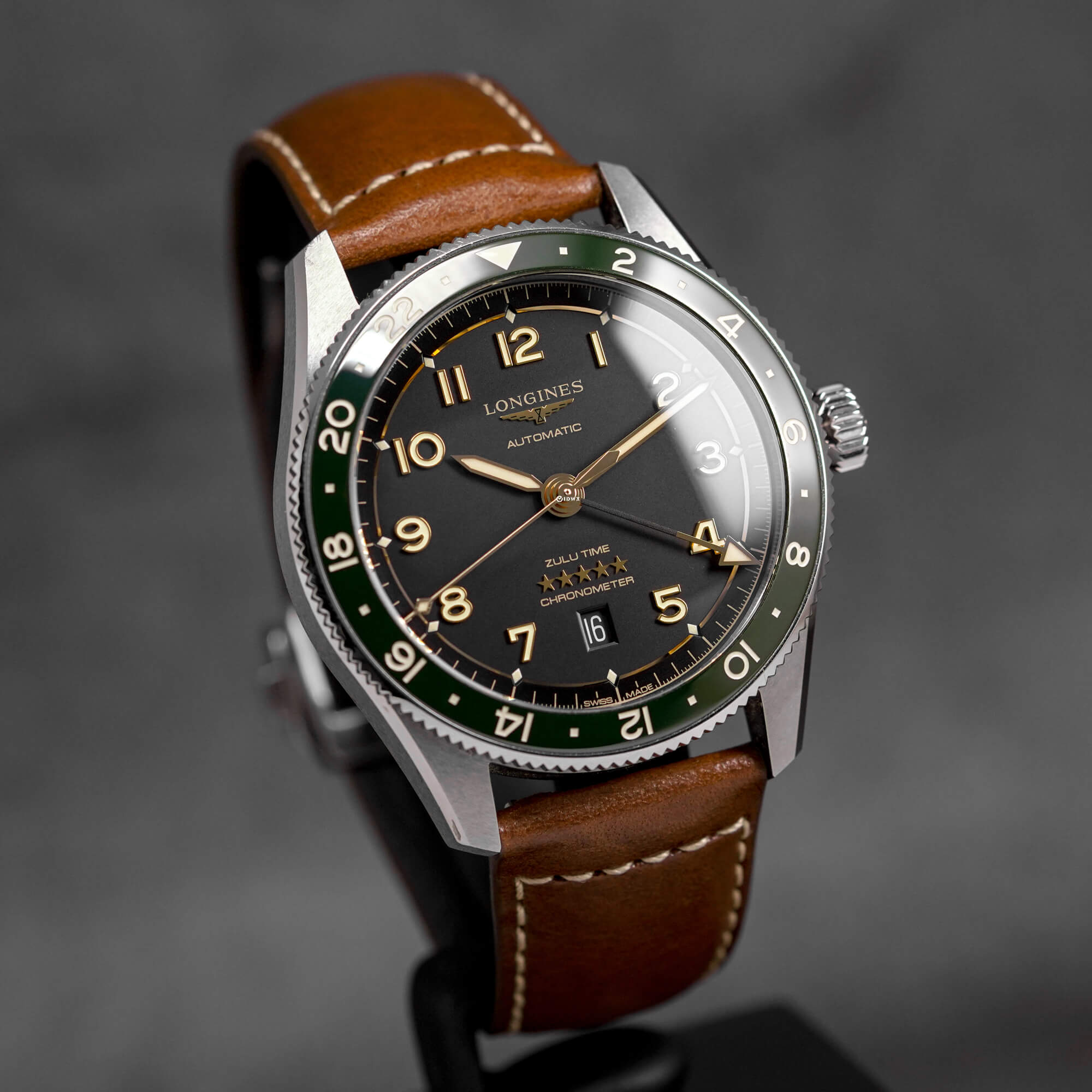 SPIRIT ZULU TIME BLACK DIAL LEATHER STRAP (2023)