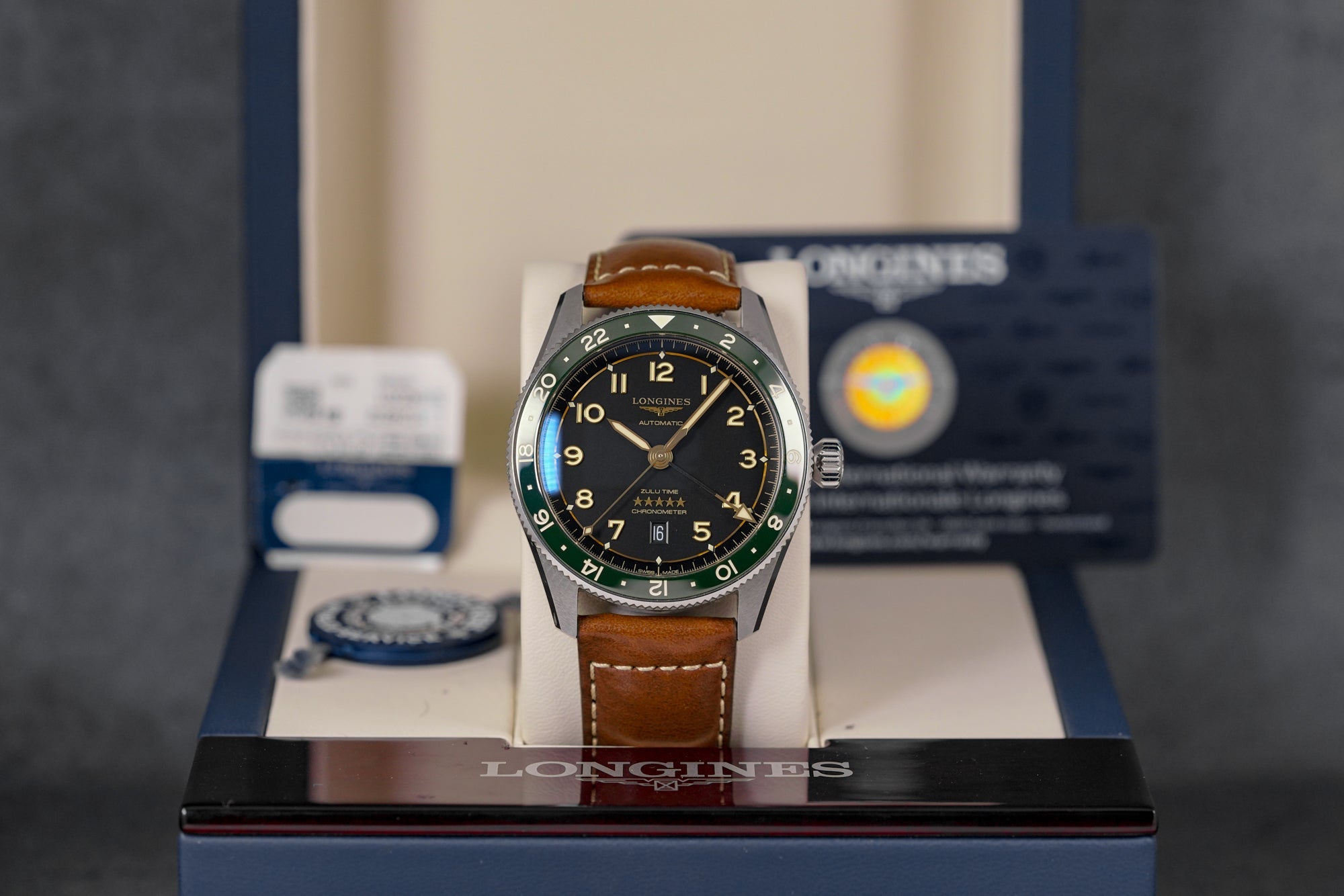 SPIRIT ZULU TIME BLACK DIAL LEATHER STRAP (2023)