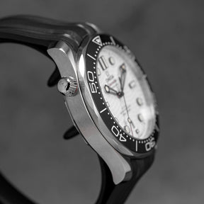 SEAMASTER DIVER 300 WHITE DIAL RUBBER STRAP (2023)