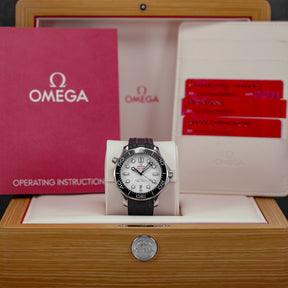 SEAMASTER DIVER 300 WHITE DIAL RUBBER STRAP (2023)