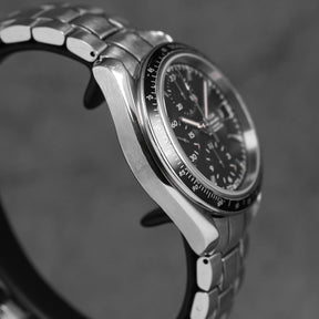 harga omega speedmaster date chrono black