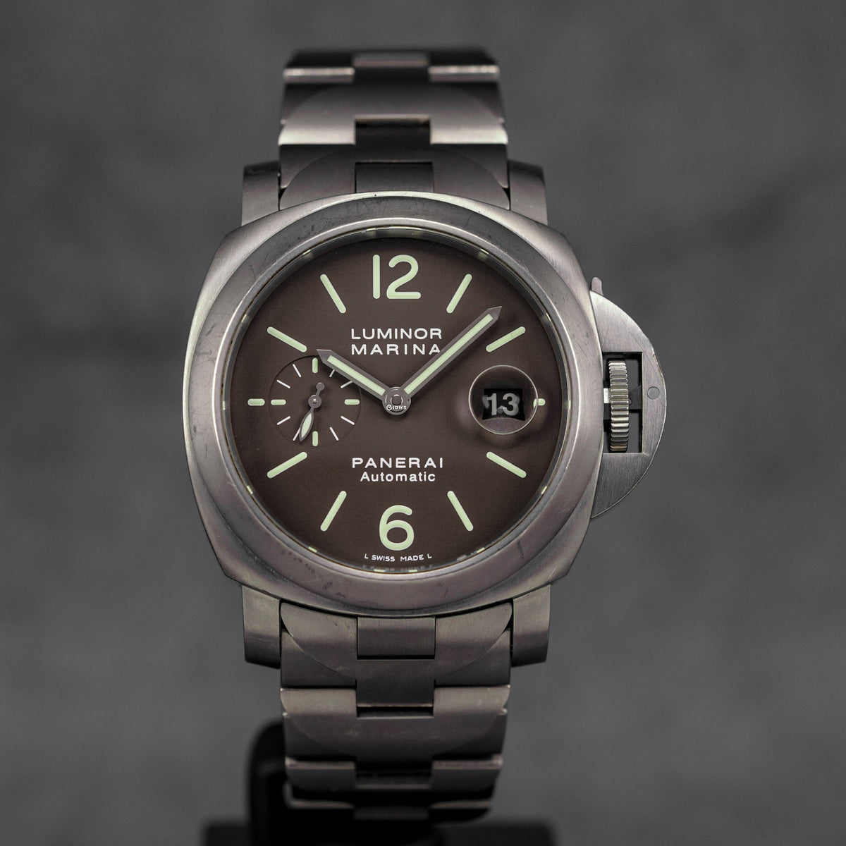 LUMINOR MARINA 44MM TITANIUM BROWN DIAL PAM 279 (WATCH & BOX)