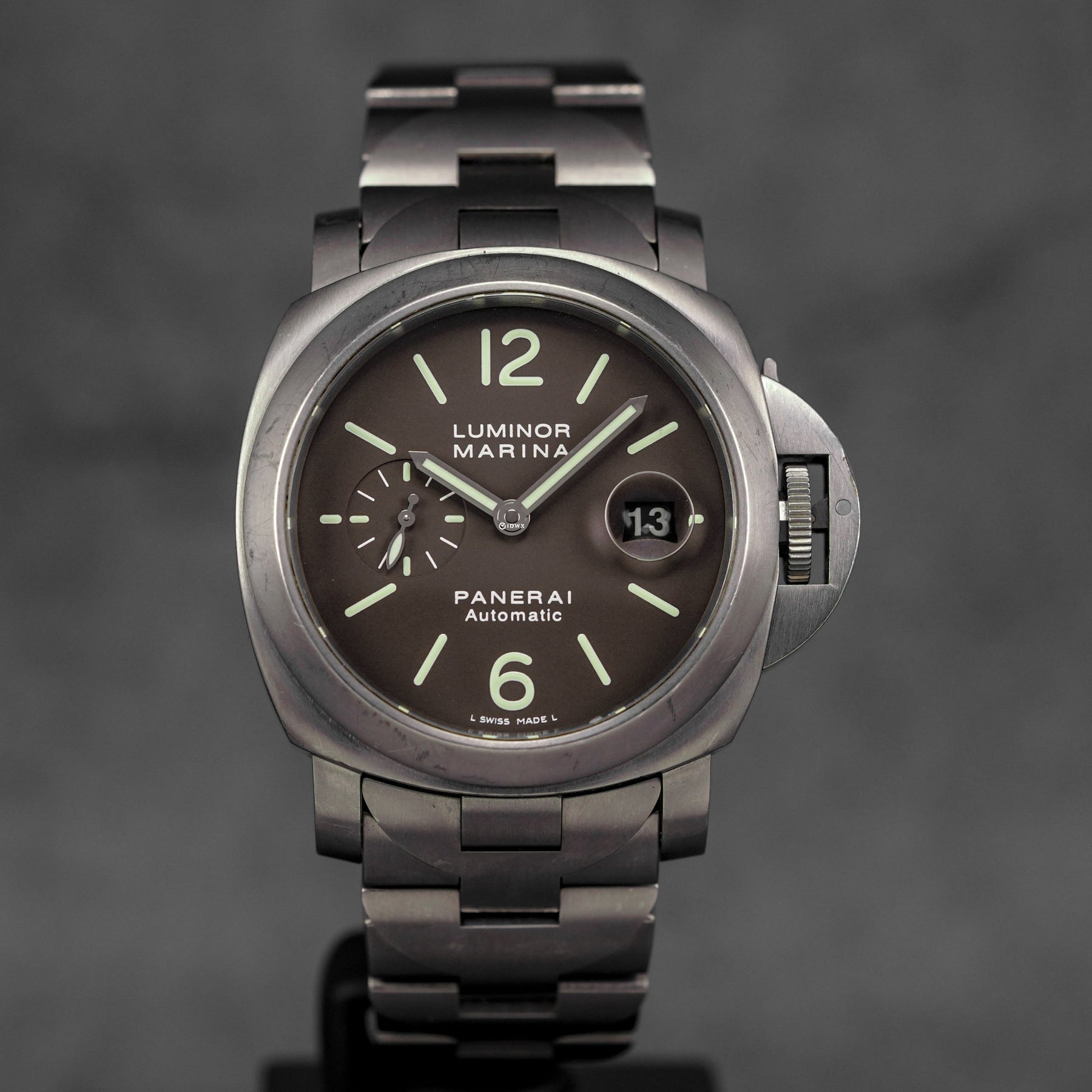 LUMINOR MARINA 44MM TITANIUM BROWN DIAL PAM 279 (WATCH & BOX)