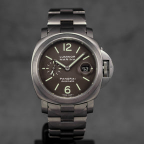 LUMINOR MARINA 44MM TITANIUM BROWN DIAL PAM 279 (WATCH & BOX)