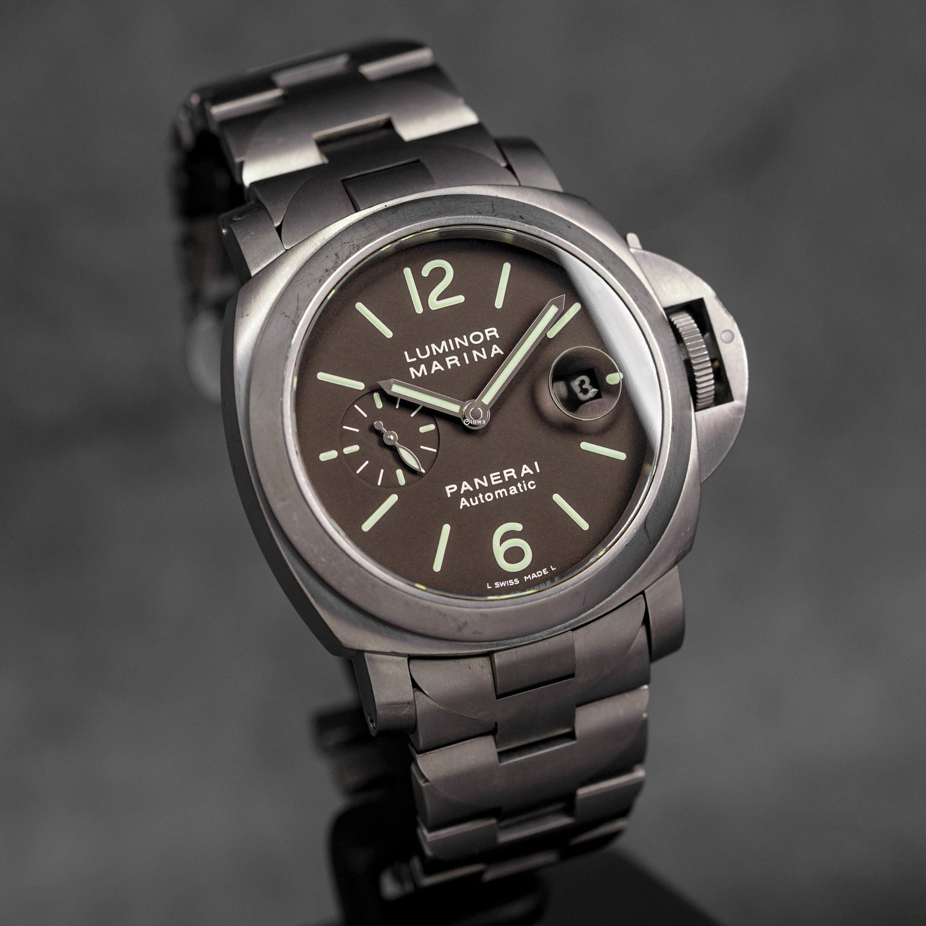 LUMINOR MARINA 44MM TITANIUM BROWN DIAL PAM 279 (WATCH & BOX)