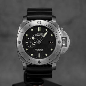 LUMINOR SUBMERSIBLE 1950 3 DAYS 47MM TITANIUM BLACK DIAL PAM 305 (2010)