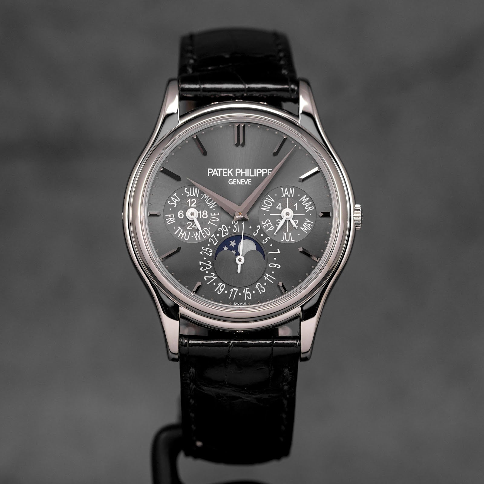 GRAND COMPLICATIONS 5140P PLATINUM PERPETUAL CALENDAR MOONPHASE GREY DIAL (2020)