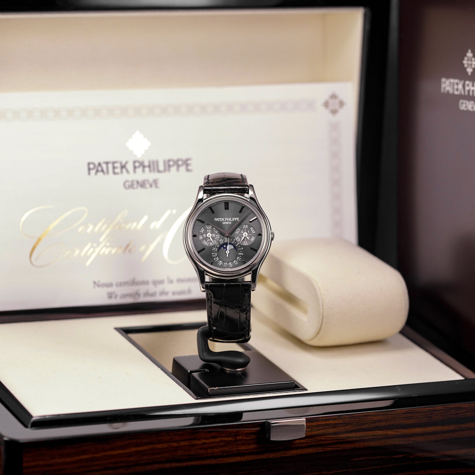 GRAND COMPLICATIONS 5140P PLATINUM PERPETUAL CALENDAR MOONPHASE GREY DIAL (2020)