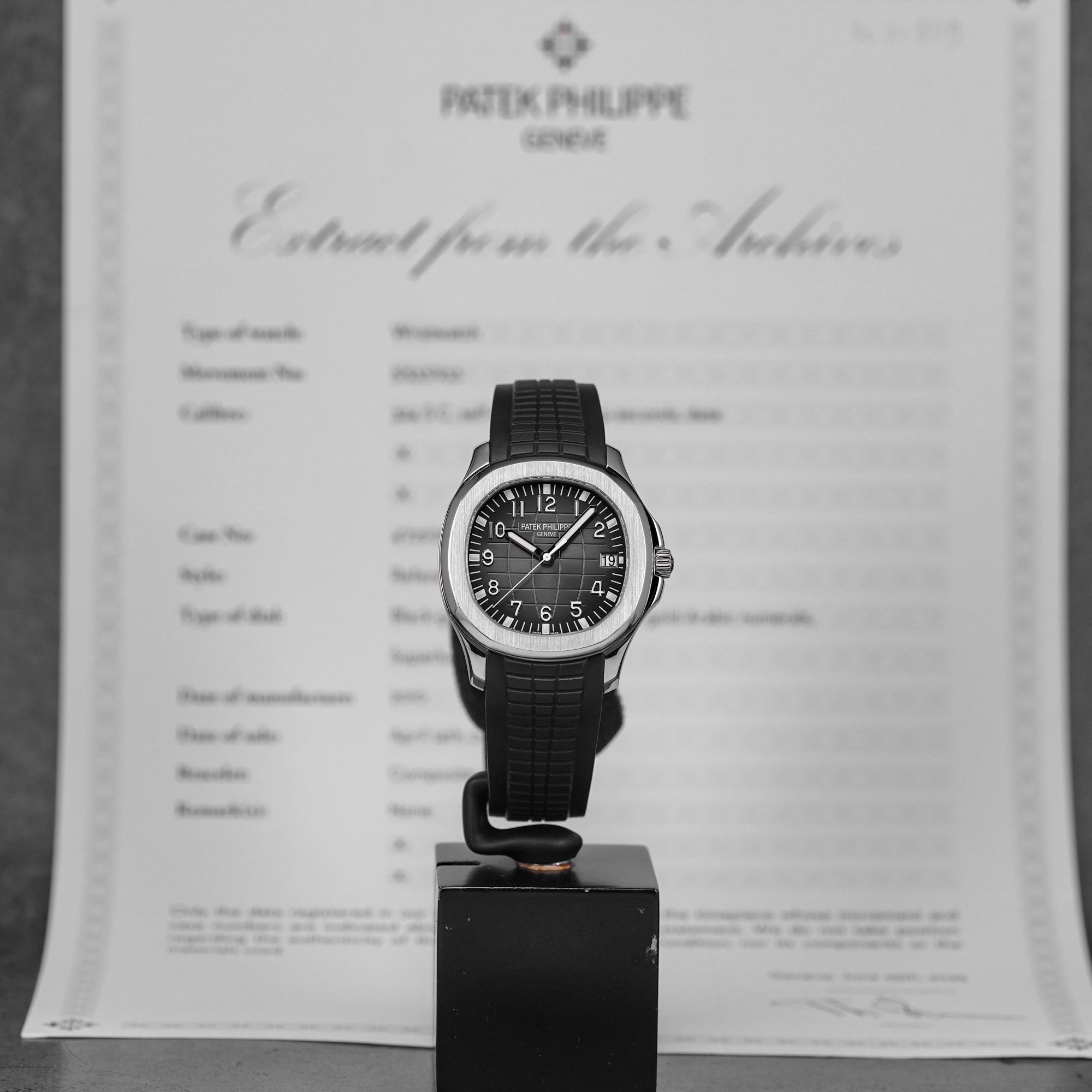 AQUANAUT 5167A-001 (WATCH & ARCHIVE PAPER)