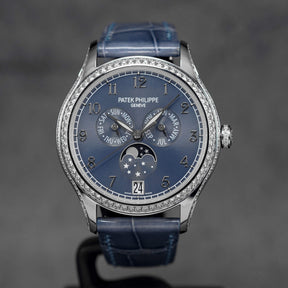 COMPLICATIONS 4947G WHITEGOLD ANNUAL CALENDAR BLUE DIAL DIAMOND BEZEL (2017)